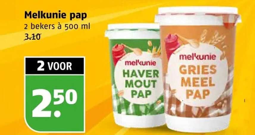 Melkunie pap 2 bekers à 500 ml