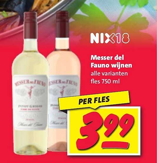 Messer del Fauno wijnen alle varianten fles 750 ml