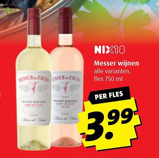Messer wijnen alle varianten, fles 750 ml