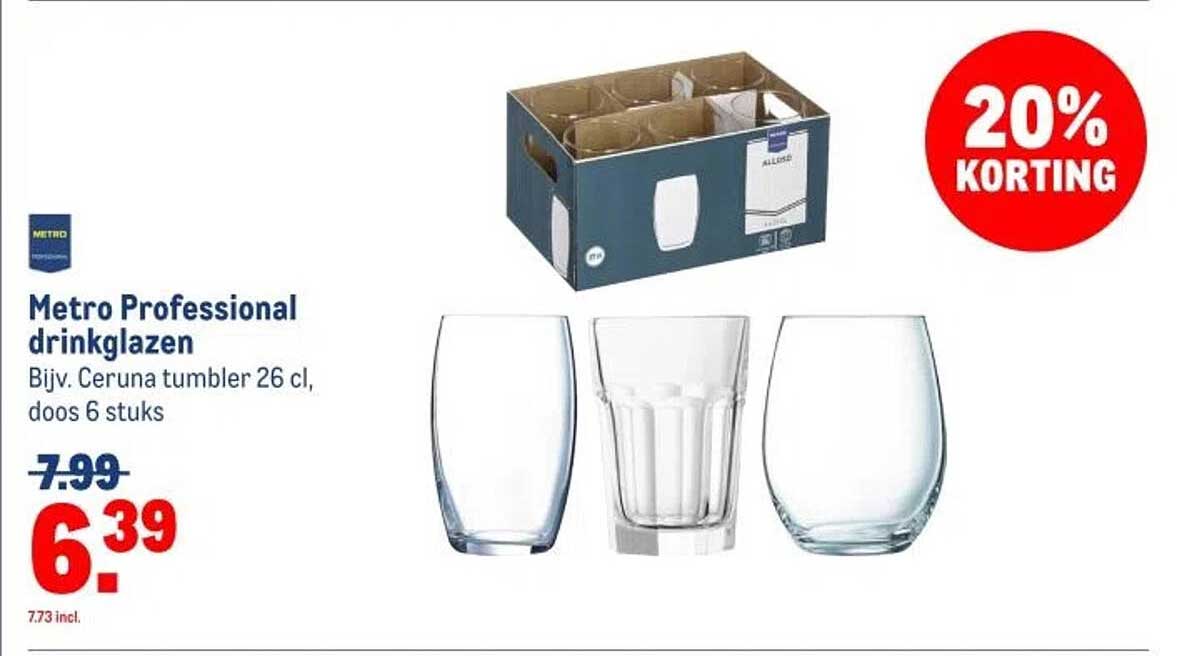 Metro Professional drinkglazen