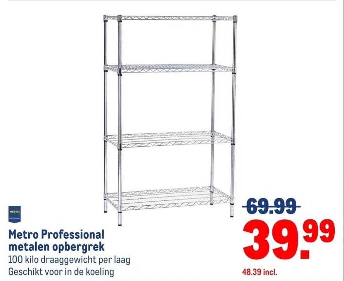 Metro Professional metalen opbergrek