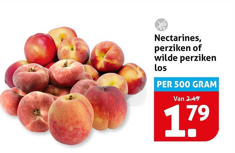 Nectarines, perziken of wilde perziken los