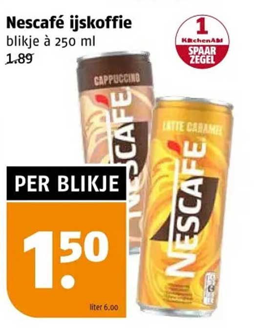 Nescafé ijskoffie blikje à 250 ml