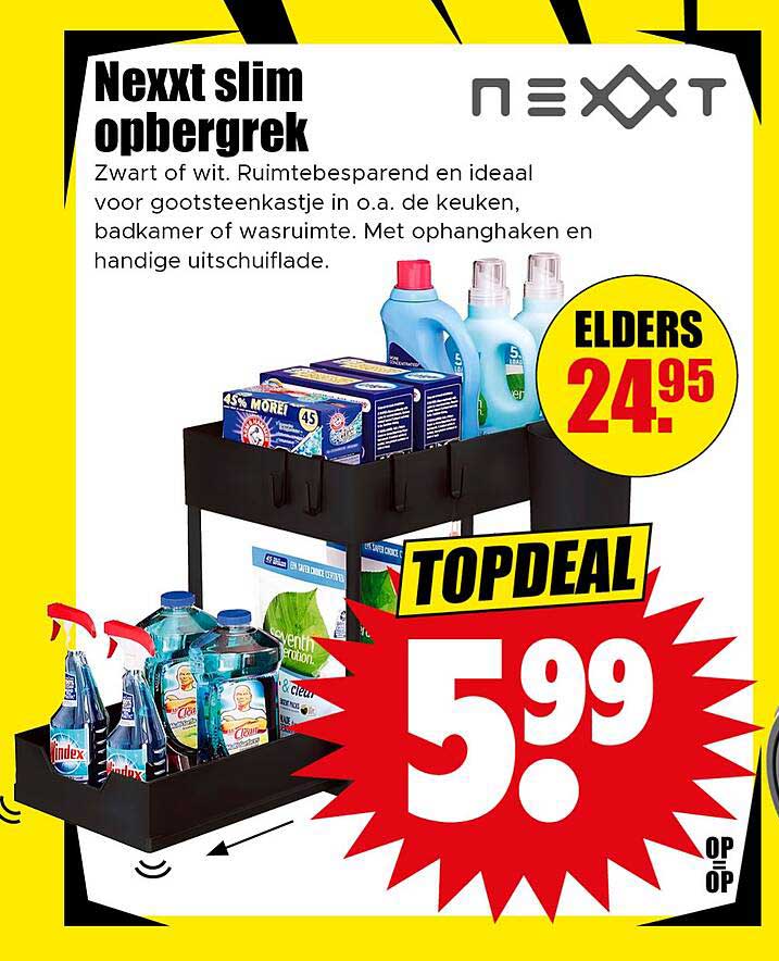 Nexxt slim opbergrek