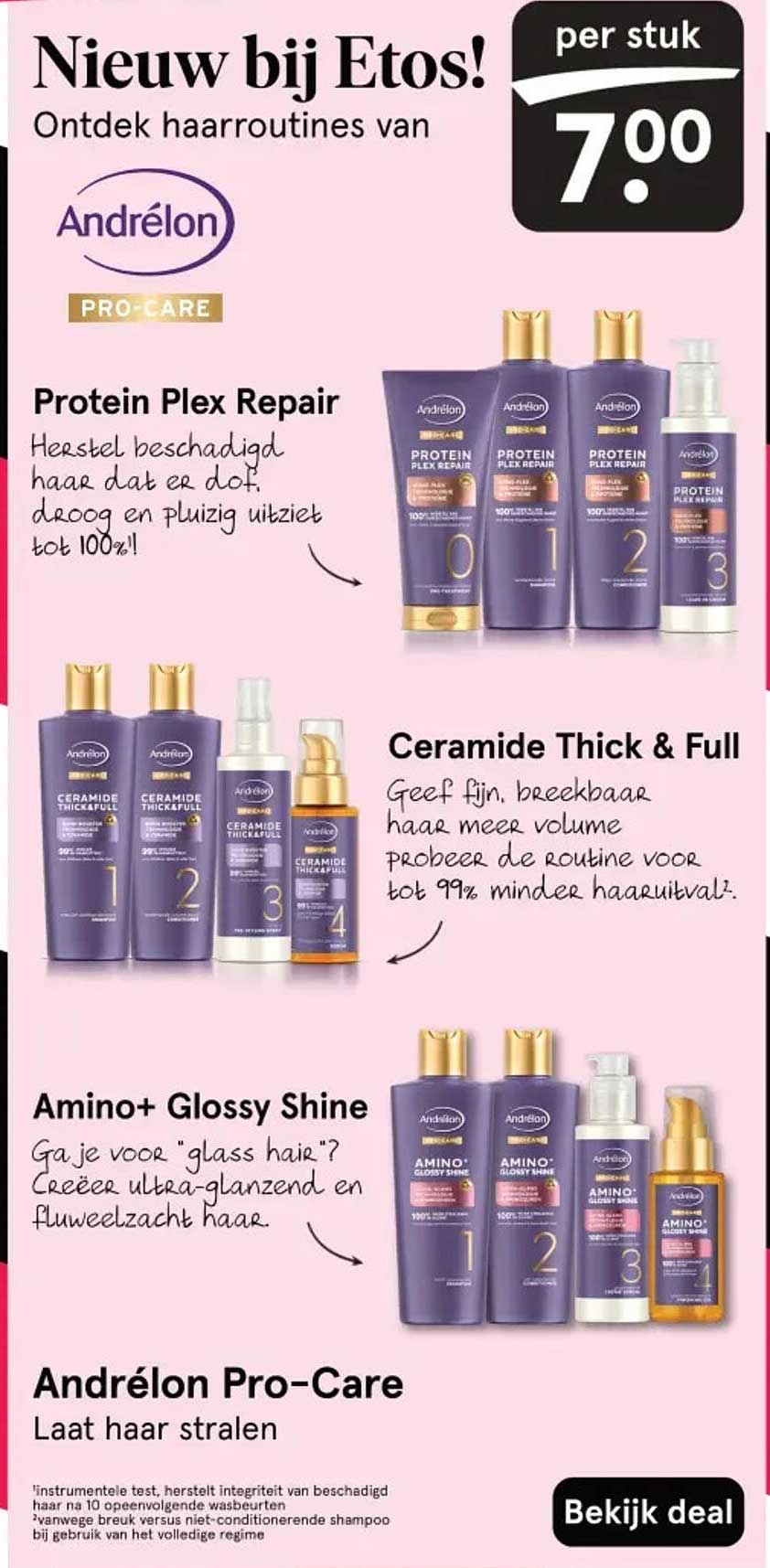 Nieuw bij Etos! Ontdek haarrituelen van Andrélon