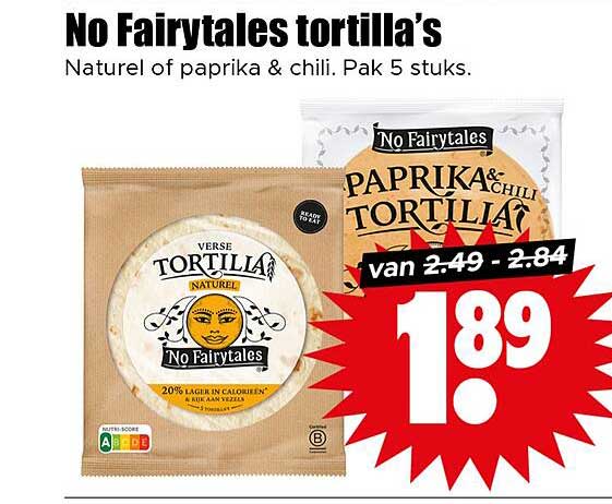 No Fairytales tortilla's