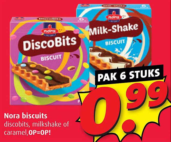 Nora biscuits discobits, milkshake of caramel, OP=OP!