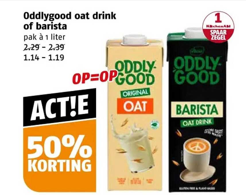 Oddlygood oat drink of barista pak à 1 liter