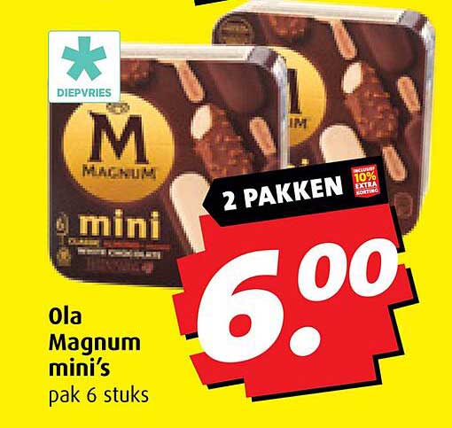 Ola Magnum mini's pak 6 stuks