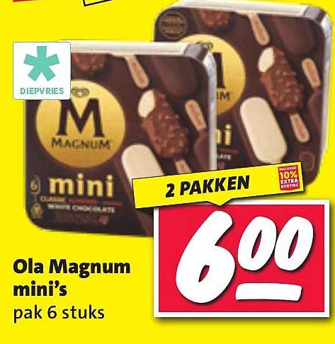 Ola Magnum mini's pak 6 stuks