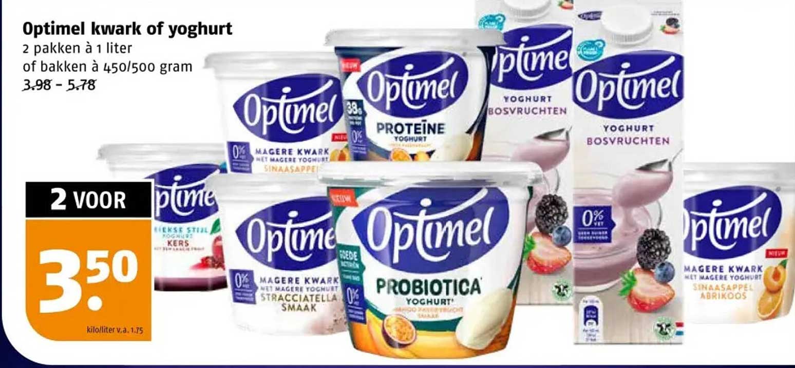 Optimel kwark of yoghurt