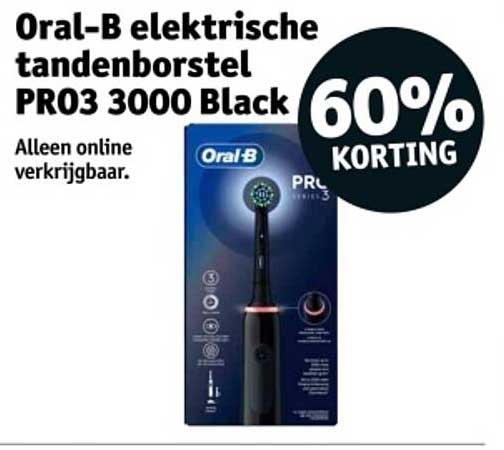 Oral-B elektrische tandenborstel PRO3 3000 Black
