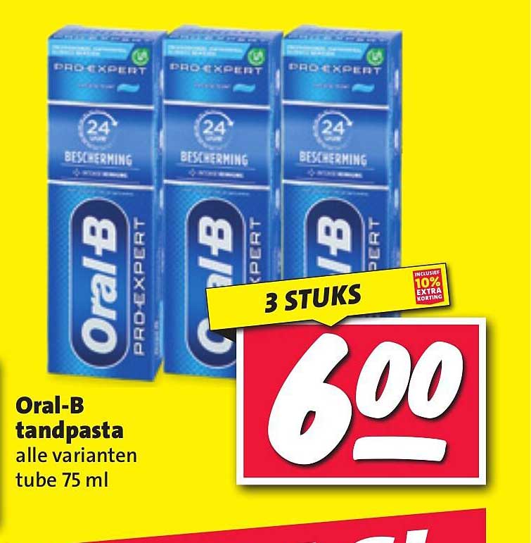 Oral-B tandpasta alle varianten tube 75 ml