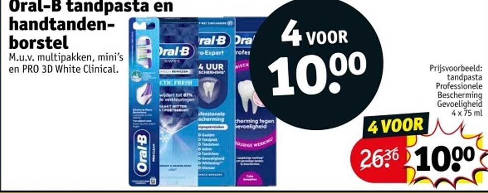 Oral-B tandpasta en handtandenborstel