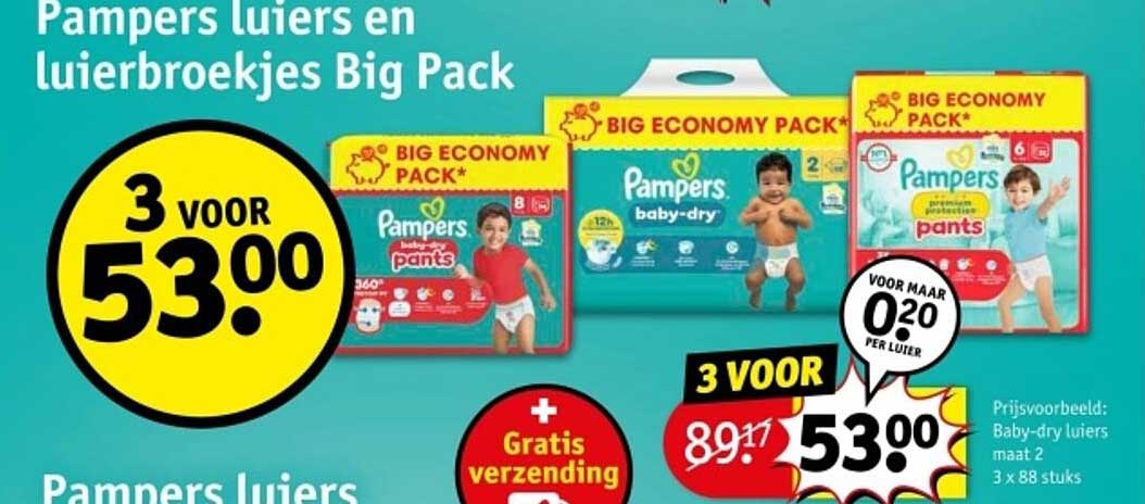 Pampers luiers en luierbroekjes Big Pack