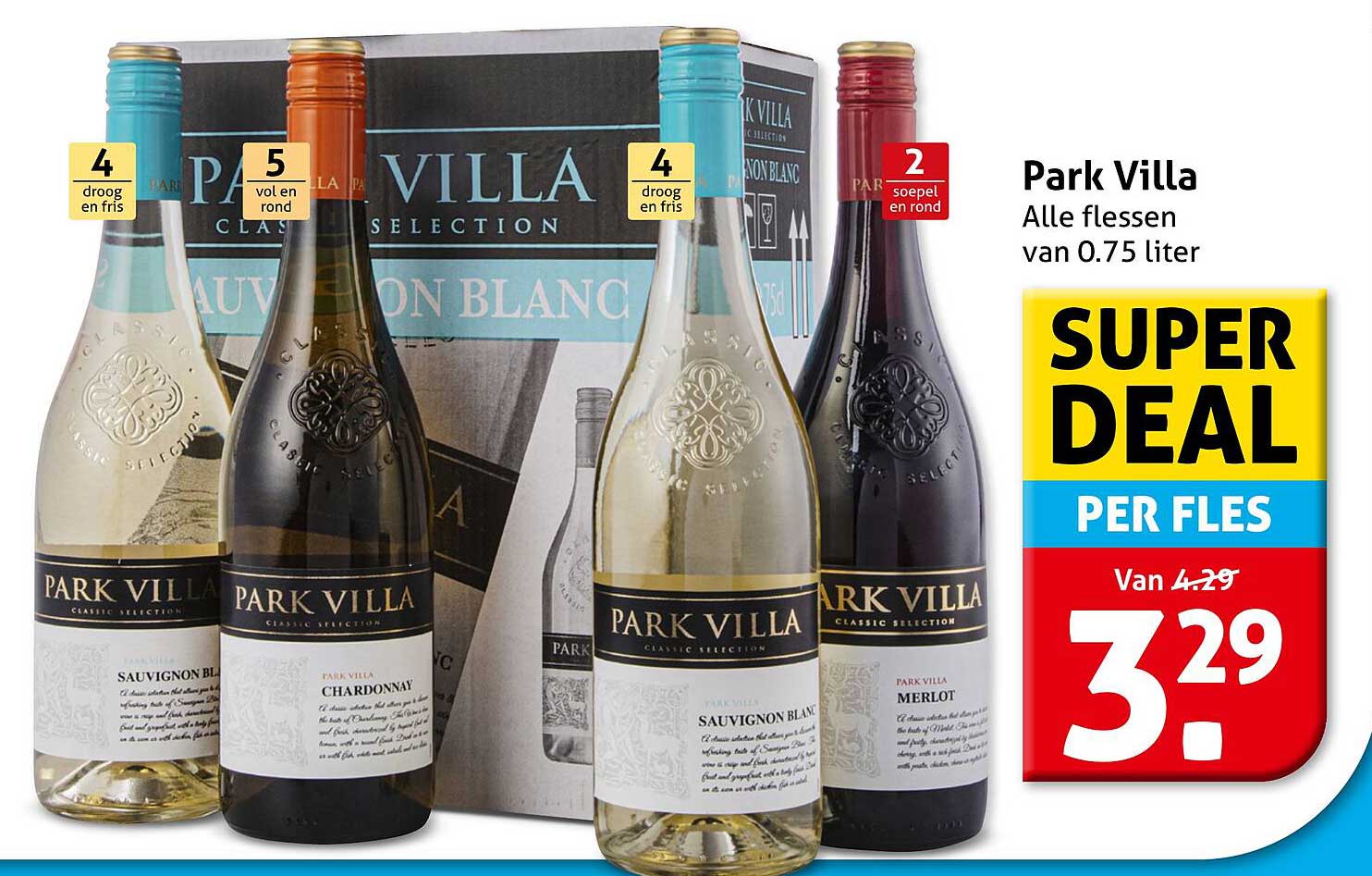 Park Villa Alle flessen van 0.75 liter