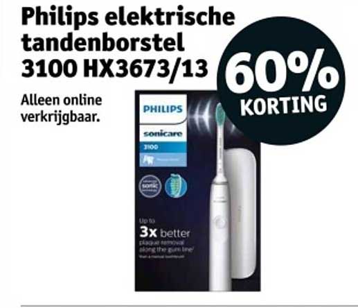 Philips elektrische tandenborstel 3100 HX3673/13