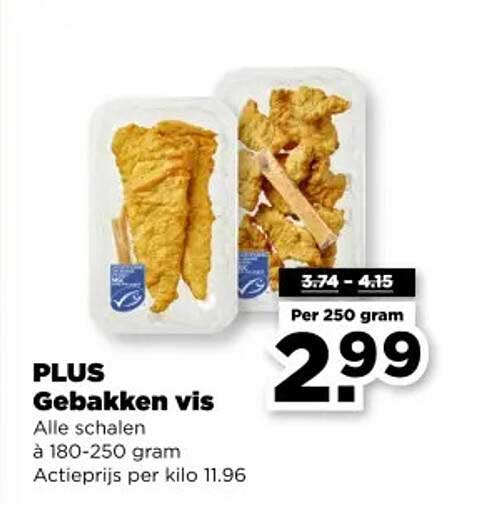 PLUS Gebakken vis