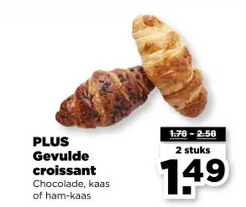 PLUS Gevulde croissant