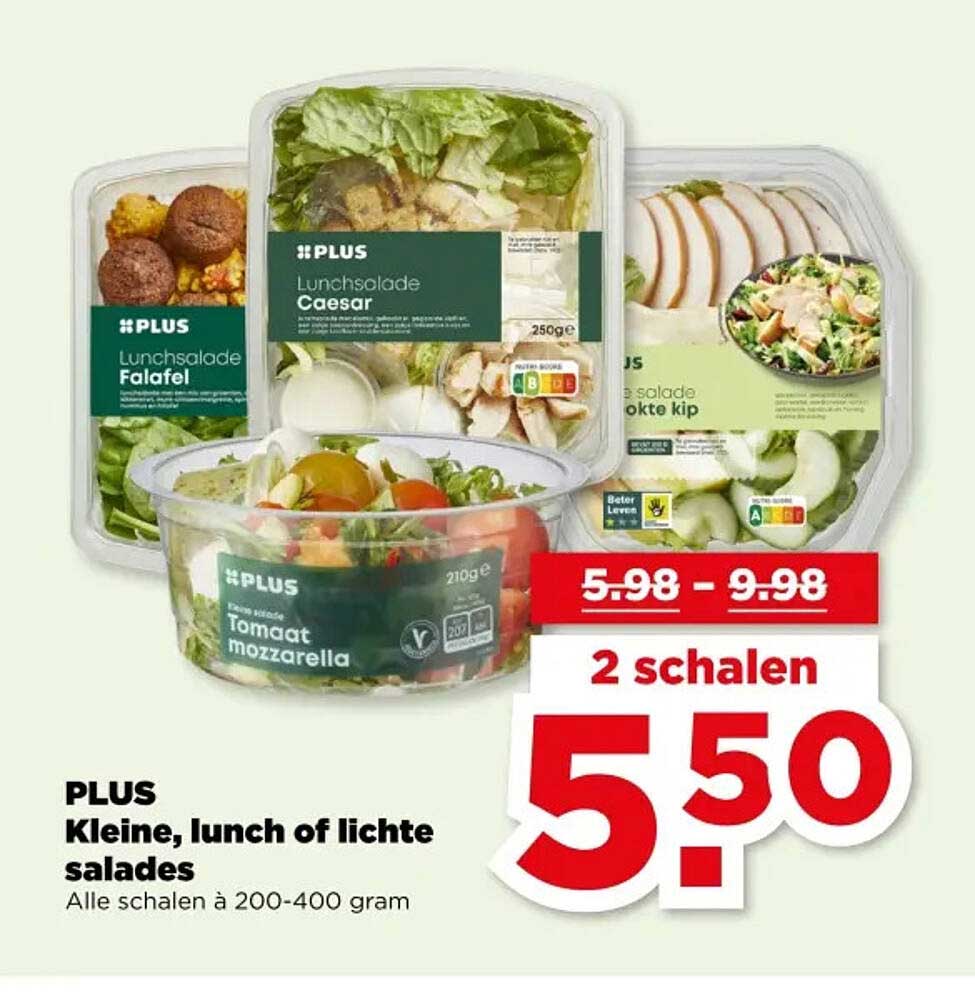 PLUS Kleine, lunch of lichte salades