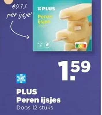 PLUS Peren ijsjes Doos 12 stuks
