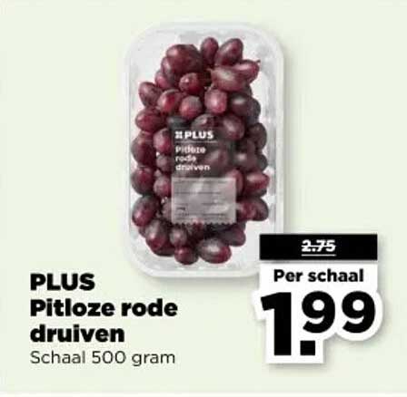PLUS Pitloze rode druiven