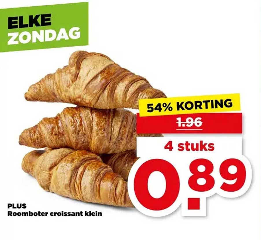 PLUS Roomboter croissant klein