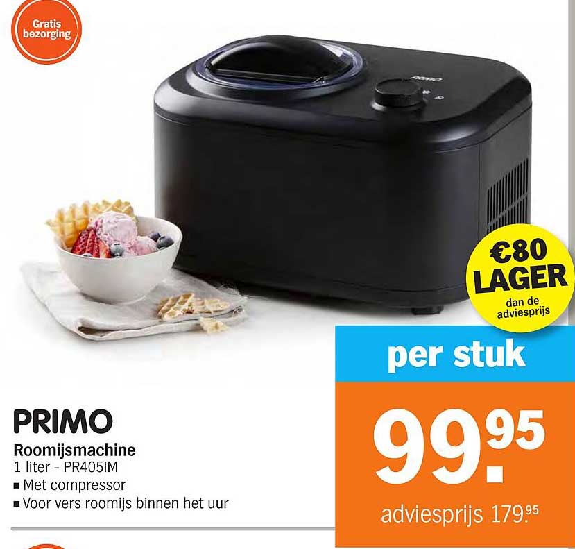 PRIMO Roomijsmachine