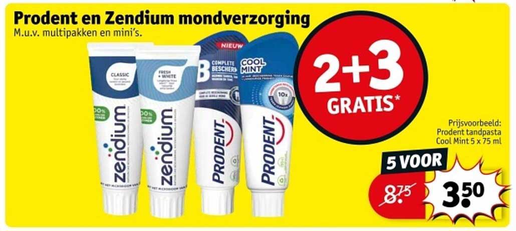 Prodent en Zendium mondverzorging