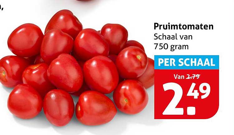 Pruimtomaten Schaal van 750 gram