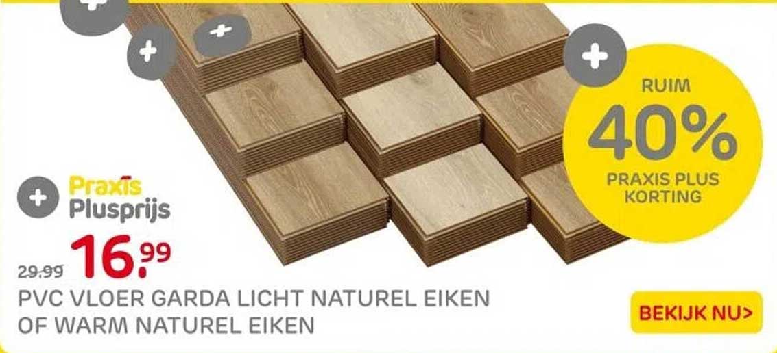 PVC VLOER GARDA LICHT NATUREL EIKEN OF WARM NATUREL EIKEN