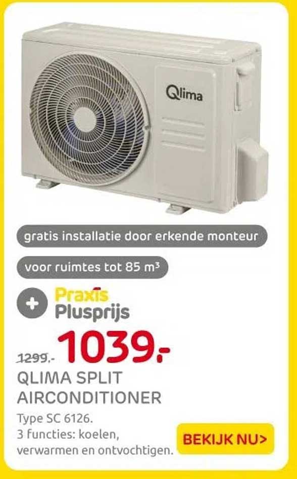 QLIMA SPLIT AIRCONDITIONER Type SC 6126
