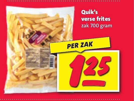 Quik's verse frites zak 700 gram