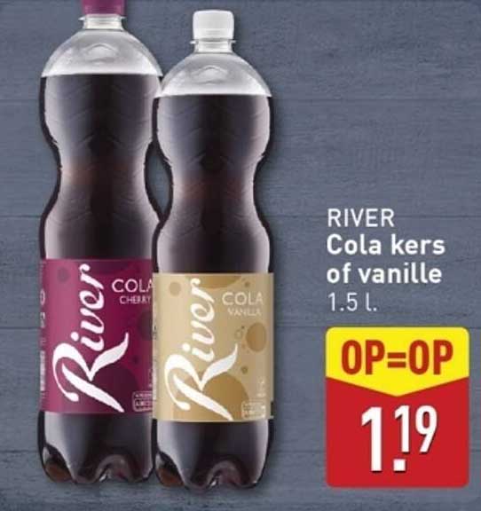 RIVER Cola kers of vanille 1.5 l.