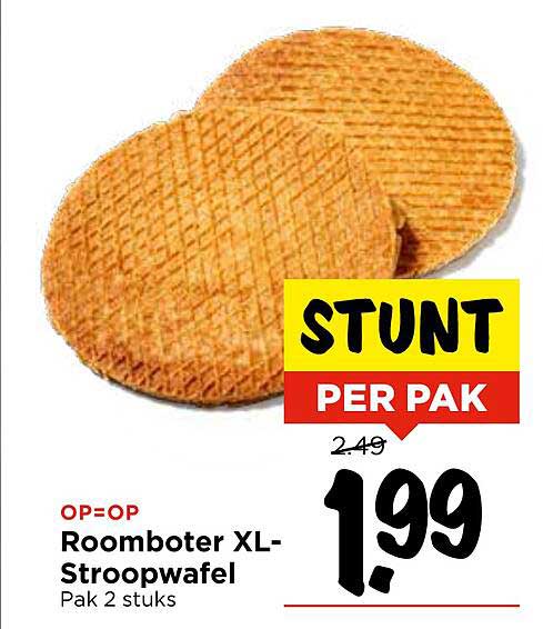 Roomboter XL-Stroopwafel