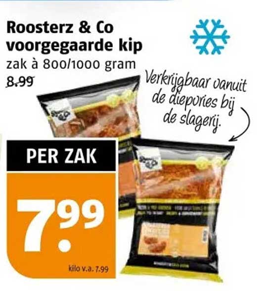 Roosterz & Co voorgegaarde kip