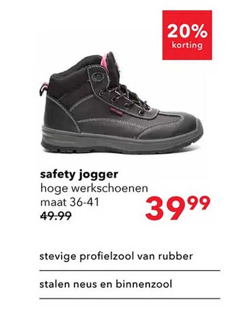 safety jogger hoge werkschoenen maat 36-41
