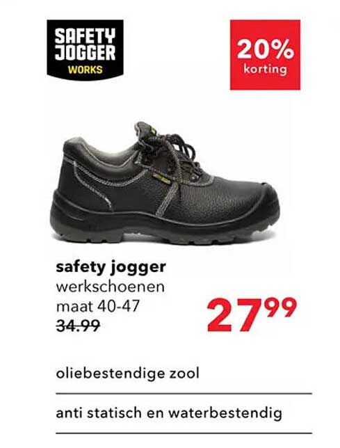 safety jogger werkschoenen maat 40-47