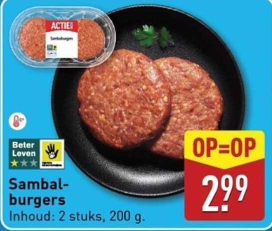 Sambal-burgers