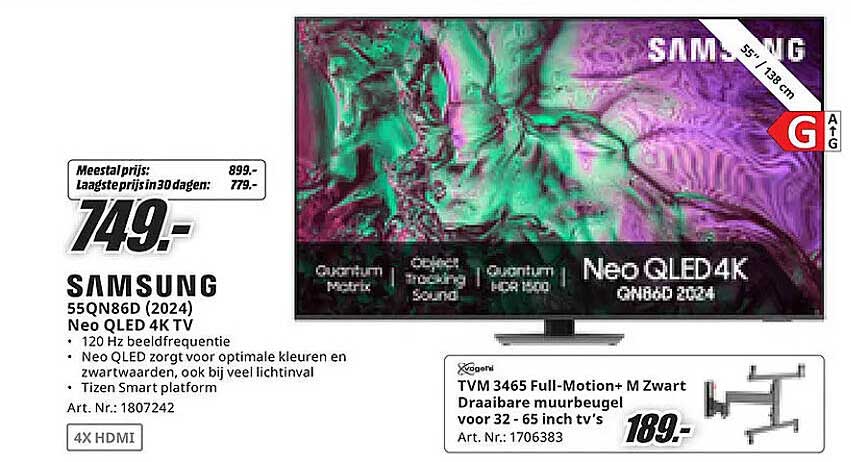 Samsung 55QN86D (2024) Neo QLED 4K TV