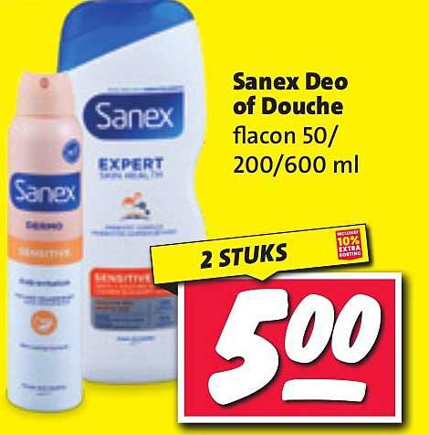 Sanex Deo of Douche flacon 50/200/600 ml