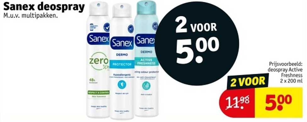 Sanex deospray M.u.v. multipakken.