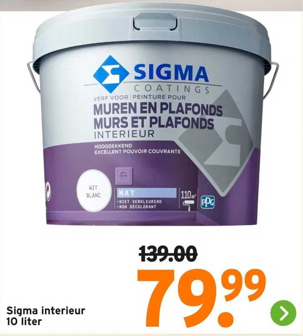 Sigma interieur 10 liter