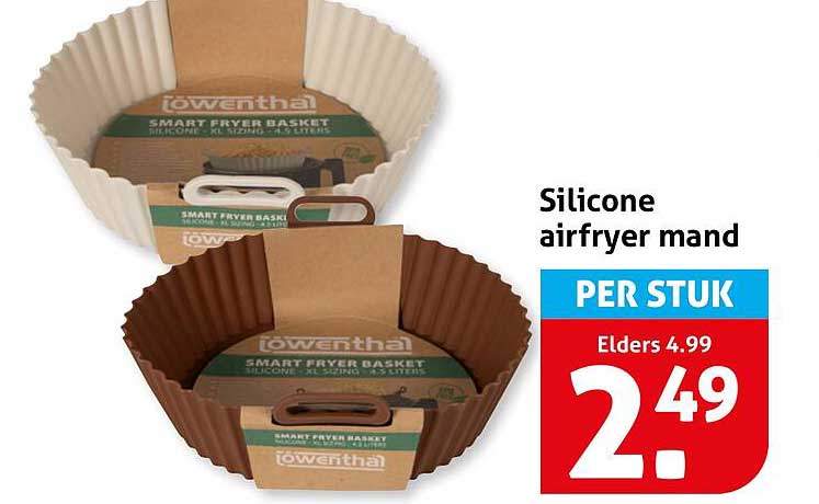Silicone airfryer mand