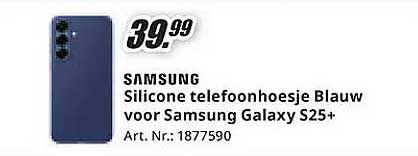 Silicone telefoonhoesje Blauw voor Samsung Galaxy S25+