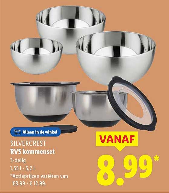 SILVERCREST RVS kommenset
