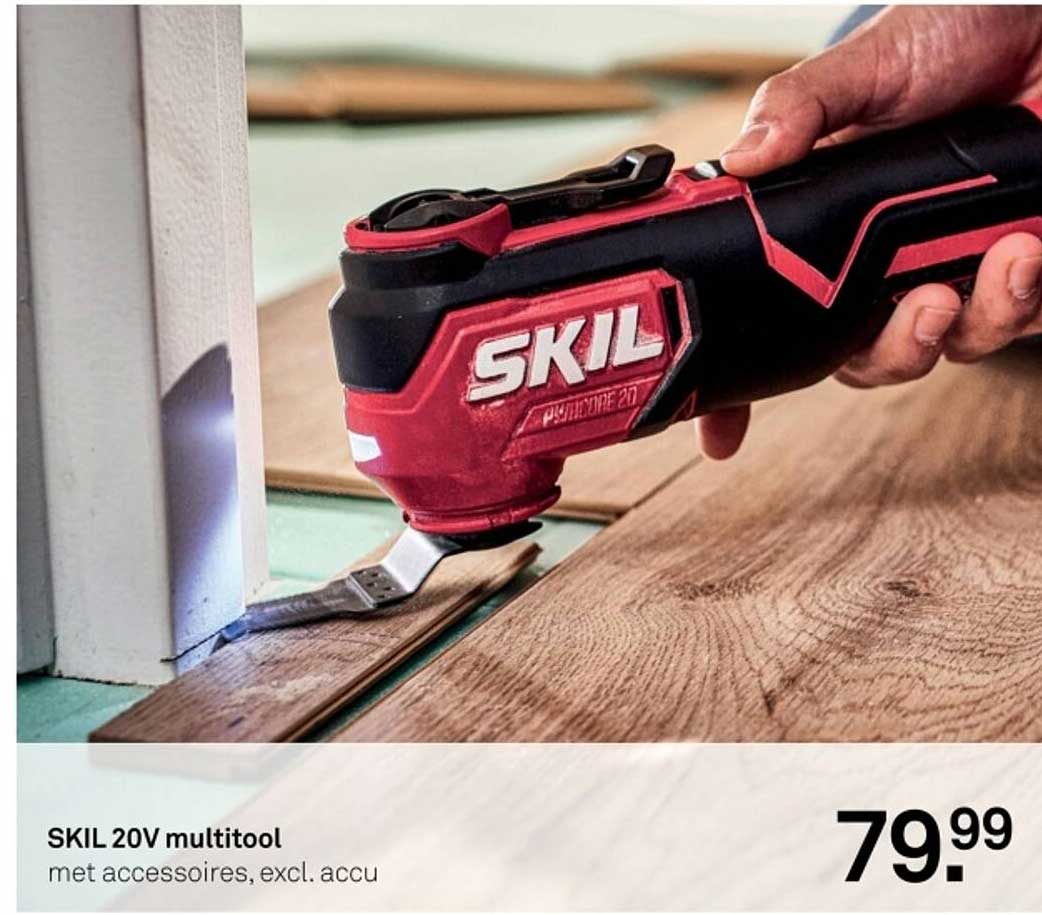 SKIL 20V multitool met accessoires, excl. accu