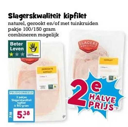 Slagerskwaliteit kipfilet