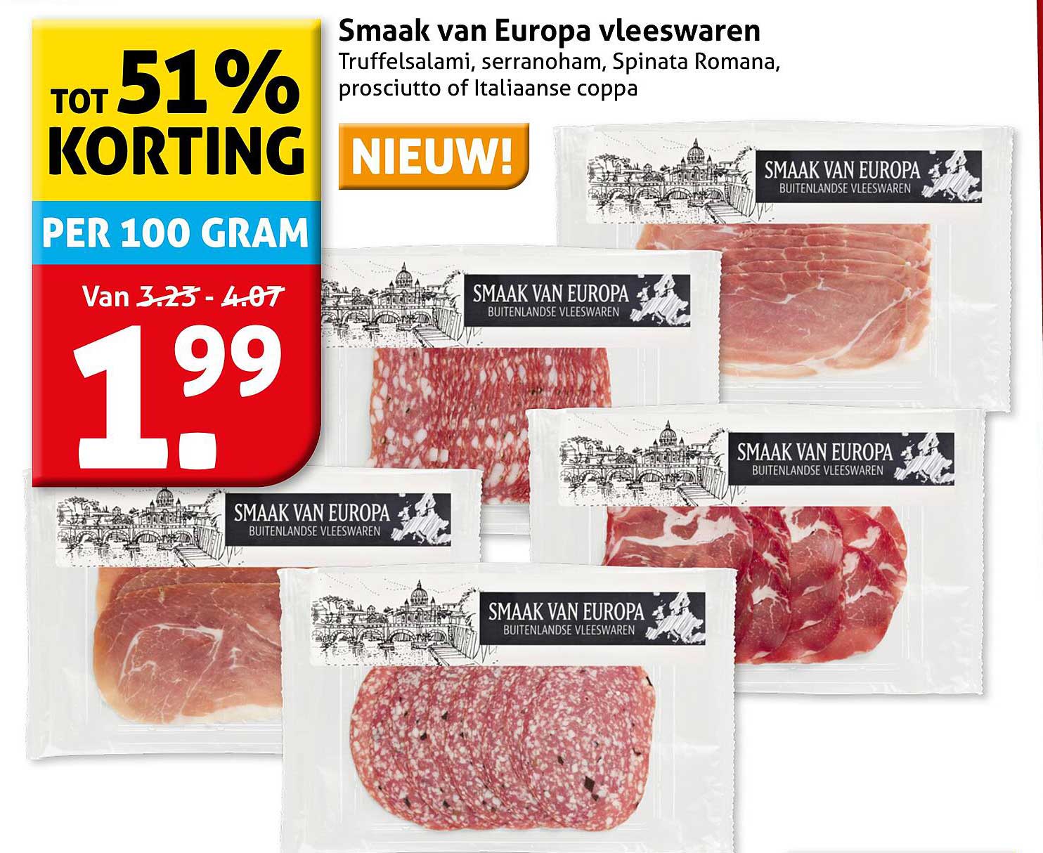 Smaak van Europa vleeswaren