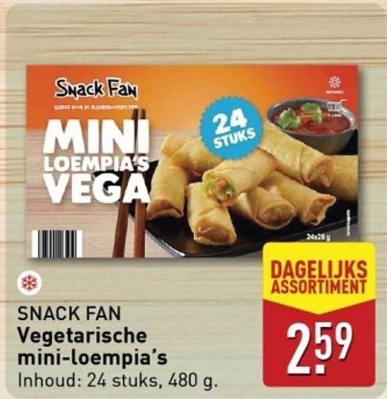 Snack Fan Vegetarische mini-loempia's
